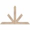 Ekena Millwork Saratoga Smooth Timber Gable Bracket, Douglas Fir, 48"W x 30"H x 3 1/2"D x 3 1/2"F, 15/12 Pitch GBW048X30X0404SAR00SDF - alternate 1